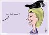 Cartoon: von der Leyen (small) by tiede tagged von,der,leyen,dissertation,abgeschrieben