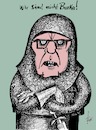 Cartoon: Wir sind nicht Burka (small) by tiede tagged de,maiziere,burka,leitkultur,tiede,cartoon,karikatur