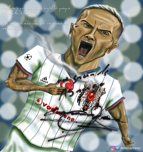 Cartoon: Ricardo Quaresma (medium) by Caner Demircan tagged besiktas,quaresma,portugal,turkey