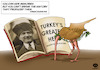 Cartoon: Dont rip the books (small) by Caner Demircan tagged cyprus,atatürk,books