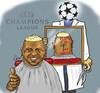 Cartoon: Quaresma (small) by Caner Demircan tagged q7,turkey,besiktas,portugal,champions,league
