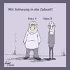 Cartoon: Mit Schwung in die Zukunft (small) by michaskarikaturen tagged harz4