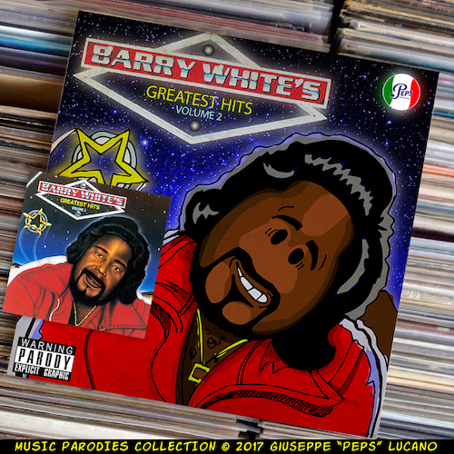 Cartoon: Barry White - Greatest Hits (medium) by Peps tagged barry,white,greatest,hits