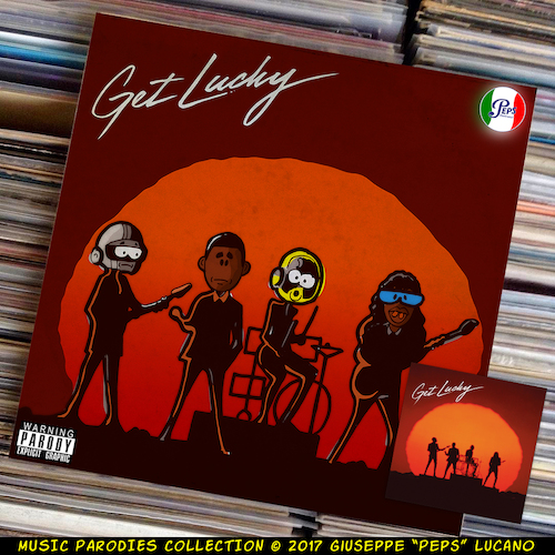 Cartoon: Daft Punk Feat Pharrell Williams (medium) by Peps tagged daft,punk,feat,pharrell,williams,nile,rodgers,get,lucky