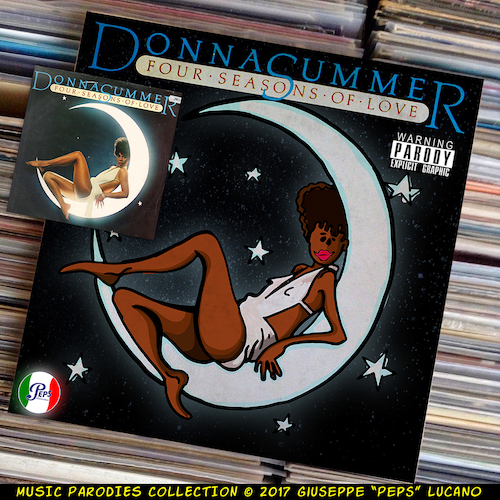 Cartoon: Donna Summer - Four Seasons of L (medium) by Peps tagged donna,summer,four,seasons,of,love