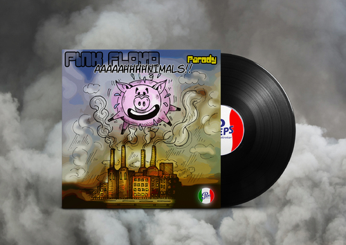 Cartoon: Pink Floyd - Animals Parody (medium) by Peps tagged pigs,pinkfloyd,pink,city,music,rock,psichedelic