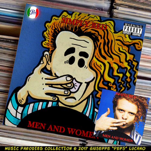 Cartoon: Simply Red - Men and Women (medium) by Peps tagged simply,red,men,and,women