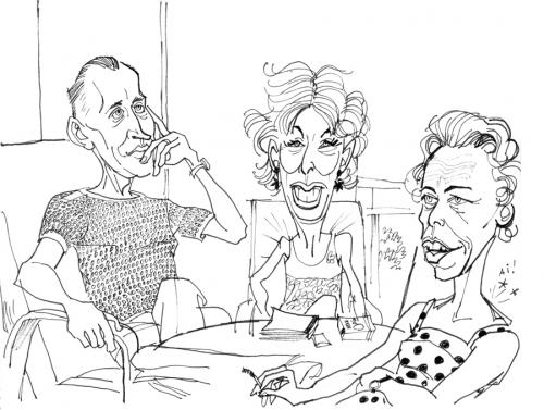 Cartoon: Nice Sixties (medium) by Stef 1931-1995 tagged nice,gerry,frans,monique