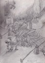 Cartoon: drachen kampf (small) by airedi tagged drachen,kampf