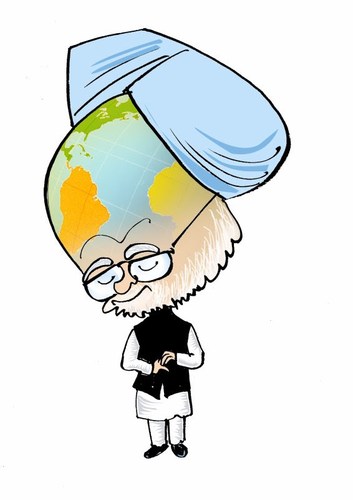 Cartoon: carricature Dr.Manmohan singh (medium) by shyamjagota tagged indian,cartoonist,shyam,jagota