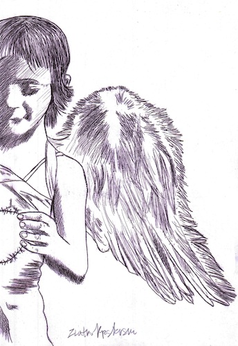 Cartoon: Angel (medium) by Zlatko Iv tagged peacemaker