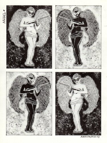 Cartoon: Angel of peace (medium) by Zlatko Iv tagged peace