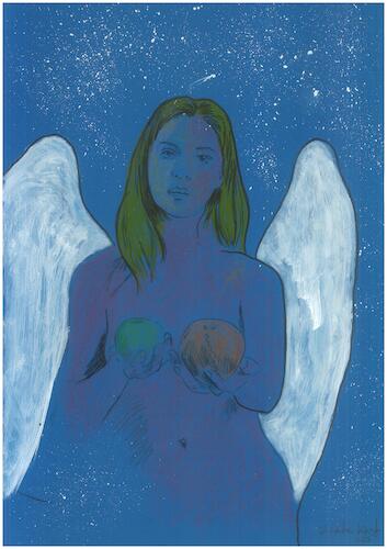 Cartoon: Apfel (medium) by Zlatko Iv tagged apfel,danke,neu,ecology,climate,fashion,women,herts
