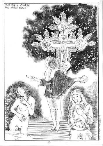 Cartoon: Clara (medium) by Zlatko Iv tagged danke,europe,eros,tanatos,aids,doctor,women,gender,wow,like,facebook,instagram,tweeter,tarot,love,erotisce,neu,blitz,spiegel,minchen,catedral