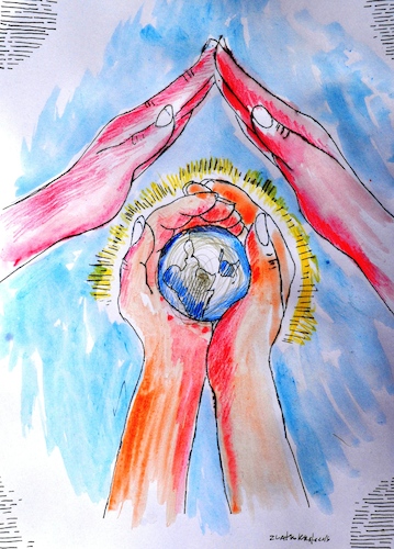 Cartoon: Climate Erection (medium) by Zlatko Iv tagged klima,climate,teorie,wohl,welt,wunder
