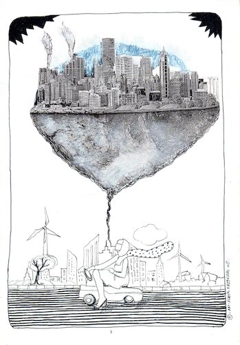 Cartoon: eco (medium) by Zlatko Iv tagged ecology