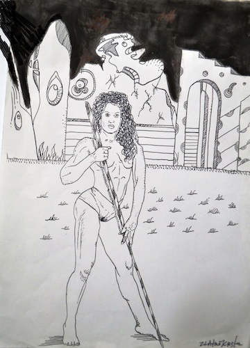 Cartoon: Gotik traume (medium) by Zlatko Iv tagged hero,gotik,traum,liebe,zirkus,samstag,kmerad