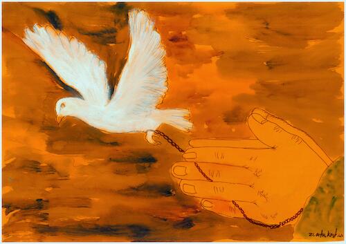 Cartoon: Jungle (medium) by Zlatko Iv tagged europe,stern,blitz,neu,danke,hertz,baby,engel,climate,war,peace