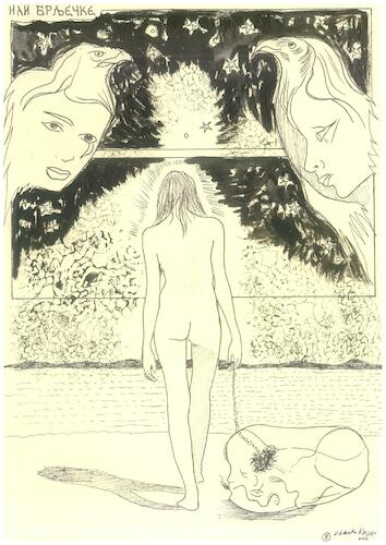 Cartoon: O (medium) by Zlatko Iv tagged gothiic,danke,blitz,arte,kunst,love,hertz,climate,dream,fetish,erotica,circus,kulture,gender,neu