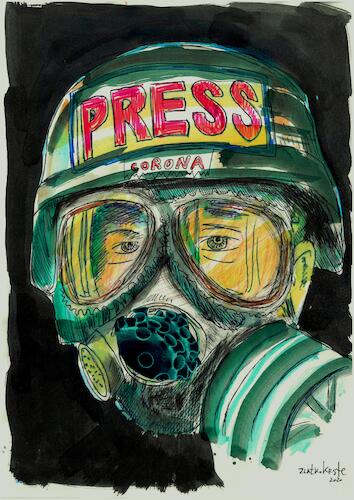 Cartoon: Press (medium) by Zlatko Iv tagged circus,business,climate,ecology,blitz,danke,sterne,love,gastronomy,kunst,clima,red,pink,hertz,mask,china,dragon,gothic