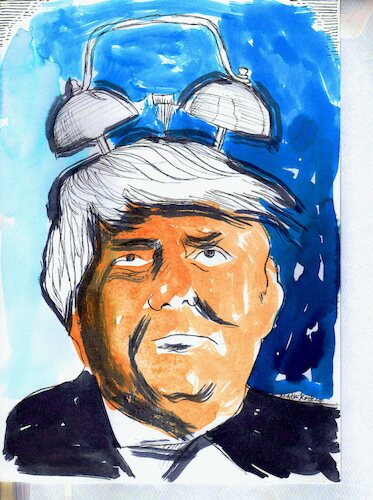 Cartoon: Trumpet (medium) by Zlatko Iv tagged trump,zölle,eu,eierkrise,usa,danke,herz,victory,irl,neu,bussines,america