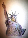 Cartoon: America (small) by Zlatko Iv tagged trump,zölle,eu,eierkrise,usa,danke,herz,victory,irl,neu,bussines,america
