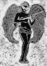 Cartoon: Engel (small) by Zlatko Iv tagged armored,warrior,woman,gender,circus,book,kinder,freedom,neu,europe,poster,arte,kunst,eros,erotiche,resistance,engel