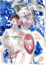 Cartoon: Star Wars Venus (small) by Zlatko Iv tagged traume,danke,serbia,balkan,europa,kosmos,starwars,kunstwerk,illustration