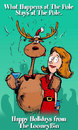 Cartoon: Happy Holidays (small) by thelooneybin tagged holidya,cartoon,humor,christmas,reindeer,funny