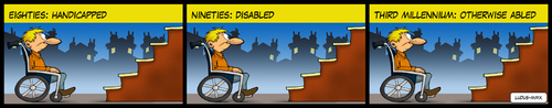 Cartoon: Disabled evolution (medium) by Ludus tagged disabled