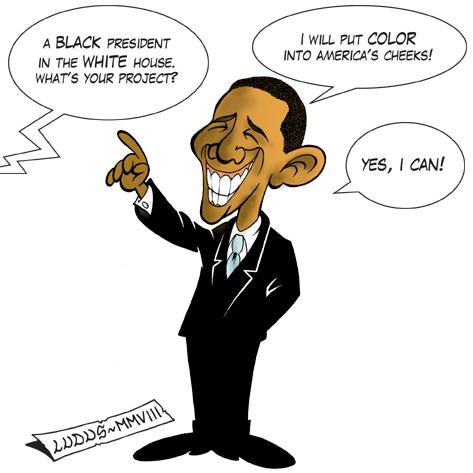 Obama By Ludus | Politics Cartoon | TOONPOOL