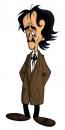 Cartoon: Edgar Allan Poe (small) by Ludus tagged poe