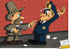 Cartoon: Gangster life (small) by Ludus tagged gangster,crime,policeman