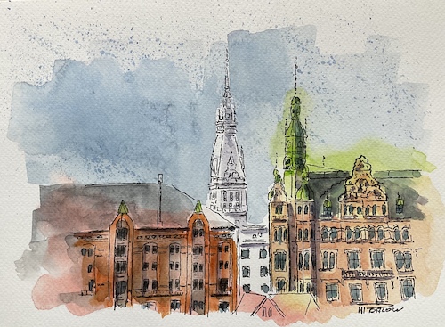 Blick auf das Rathaus HH Blick auf das Rathaus HH