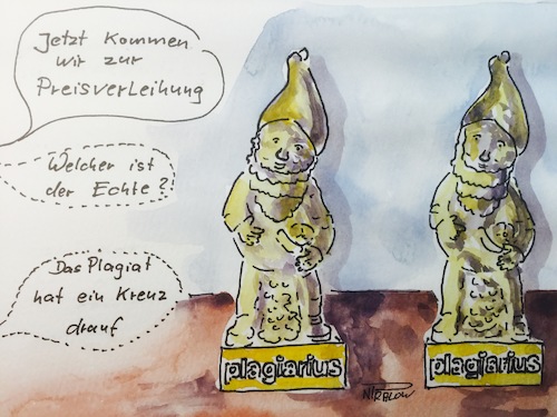 Cartoon: Preisverleihung (medium) by Pralow tagged konsum,plagiat,industriespionage,china,asien,betrug,korruption,konsum,plagiat,industriespionage,china,asien,betrug,korruption,gartenzwerg