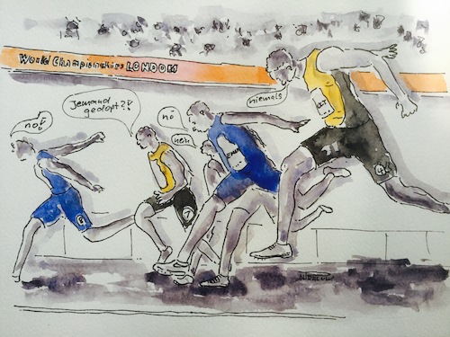 Zieleinlauf Zieleinlauf