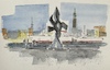 Blick auf Hamburger Skyline