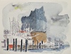 Cartoon: Elphi mit Cap san Diego (small) by Pralow tagged hamburg,elbphilharmonie,hafen,tourismus,reisen