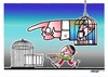 Cartoon: Go to the cage (small) by kifah tagged go,to,the,cage