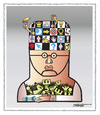 Cartoon: Head (small) by kifah tagged head