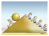 Cartoon: Sisyphus (small) by kifah tagged sisyphus