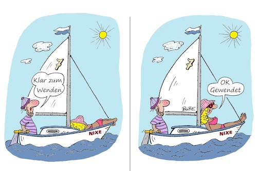 Segeln - Wende Segeln - Wende