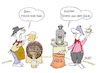 Cartoon: Bier und Kaffee (small) by BuBE tagged bier,fass,kaffeesack,kaffeebohnen,wettbewerb,bierausschank,kaffeeausschank,kaffee,kellner,ober,cafe,bar,gaststätte,restaurant