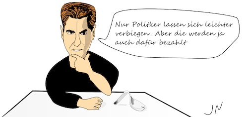 Cartoon: Uri Geller II (medium) by Jochen N tagged uri,geller,löffel,biegen,verbiegen,übernatürlich,paranormal,zaubern,bestechung,betrug,korruption