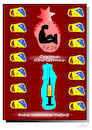 Cartoon: Adventskalender 2020 (small) by Jochen N tagged test,abstrich,weihnachten,advent,fitness,muskel,gesundheit,stern,spritze,behandlung,corona,pandemie,covid,19,impf,schnelltest,lockdown,biontech,pfizer,moderna