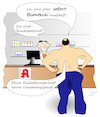 Cartoon: Apotheke (small) by Jochen N tagged risikopatient,risiko,impfstoff,biontech,pfizer,moderna,gewalt,unabhängigkeit,übergewicht,dick,arznei,medikament,medizin,apotheker,corona,pandemie,covid,19,lockdown,virus,viren