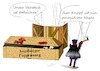 Cartoon: Augsburger Puppentod (small) by Jochen N tagged augsburger,puppenkiste,jim,knopf,lukas,halloween,sarg,marionette,skelett,tod,blut,puppe,horror,beil,axt,versteck,neger,primitiv,holzzaun,zaun