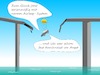 Cartoon: Brückeneinsturz (small) by Jochen N tagged brücke,genua,einsturz,absturz,fallschirm,airbag,marode,untergang,fallen,nass,durchnässt
