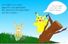 Cartoon: Gesucht und gefunden (small) by Jochen N tagged ostern,ostereier,osterhase,suchen,versteck,pokemon,pikachu,baum,baumstumpf