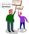 Cartoon: Groko (small) by Jochen N tagged groko,grosse,koalition,spd,cdu,csu,merkel,schulz,bundestagswahl,regierung,opposition,sondierung,bundeskanzlerin,alternativ,alternativlos,demo,kroko